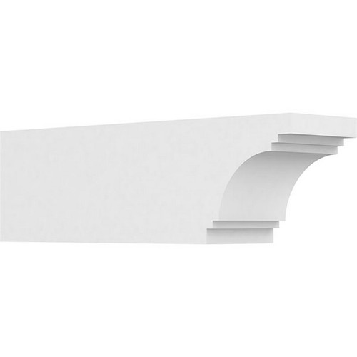 Ekena Millwork Standard Pescadero Rafter Tail - Primed Polyurethane - RFTP05X06X20PEC