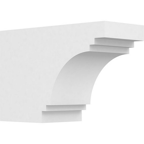 Ekena Millwork Standard Pescadero Rafter Tail - Primed Polyurethane - RFTP05X08X12PEC