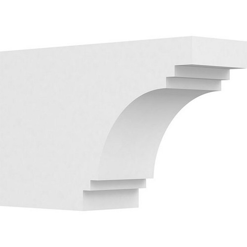 Ekena Millwork Standard Pescadero Rafter Tail - Primed Polyurethane - RFTP05X10X16PEC
