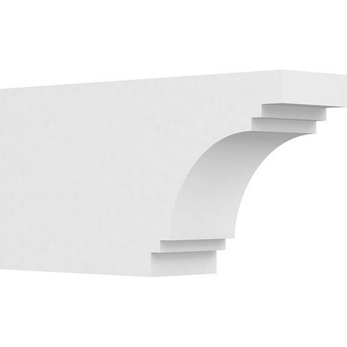 Ekena Millwork Standard Pescadero Rafter Tail - Primed Polyurethane - RFTP05X10X20PEC