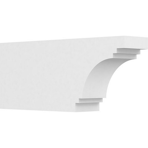 Ekena Millwork Standard Pescadero Rafter Tail - Primed Polyurethane - RFTP05X10X24PEC