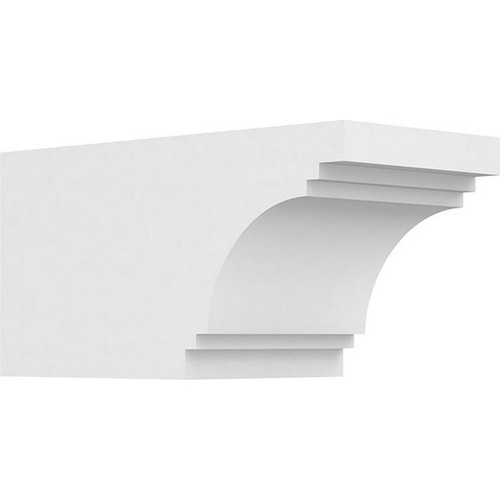 Ekena Millwork Standard Pescadero Rafter Tail - Primed Polyurethane - RFTP06X06X12PEC