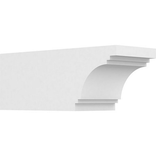 Ekena Millwork Standard Pescadero Rafter Tail - Primed Polyurethane - RFTP06X06X16PEC