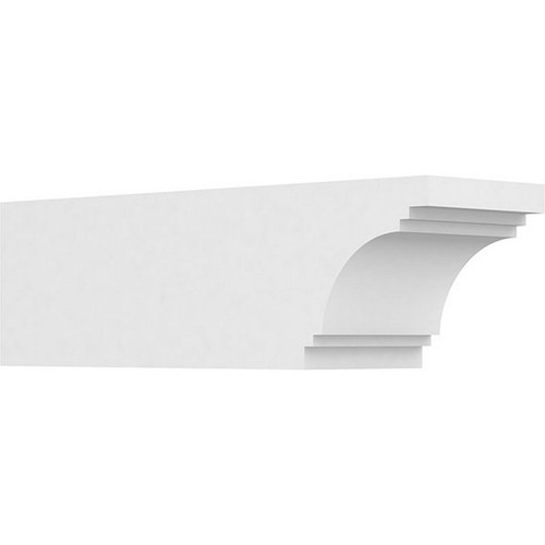 Ekena Millwork Standard Pescadero Rafter Tail - Primed Polyurethane - RFTP06X06X20PEC