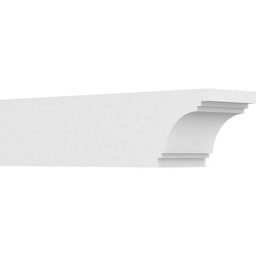 Ekena Millwork Standard Pescadero Rafter Tail - Primed Polyurethane - RFTP06X06X24PEC
