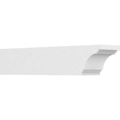 Ekena Millwork Standard Pescadero Rafter Tail - Primed Polyurethane - RFTP06X06X30PEC