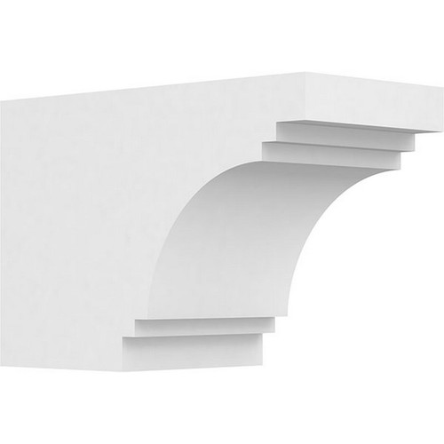 Ekena Millwork Standard Pescadero Rafter Tail - Primed Polyurethane - RFTP06X08X12PEC