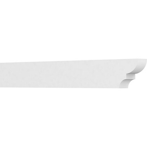 Ekena Millwork Standard Ridgewood Rafter Tail - Primed Polyurethane - RFTP03X06X42RID