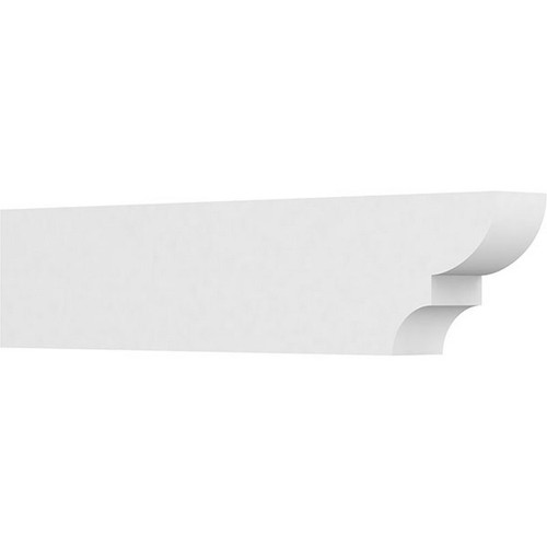 Ekena Millwork Standard Ridgewood Rafter Tail - Primed Polyurethane - RFTP04X08X36RID