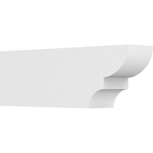 Ekena Millwork Standard Ridgewood Rafter Tail - Primed Polyurethane - RFTP05X08X24RID