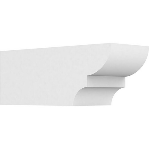 Ekena Millwork Standard Ridgewood Rafter Tail - Primed Polyurethane - RFTP06X06X16RID