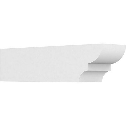 Ekena Millwork Standard Ridgewood Rafter Tail - Primed Polyurethane - RFTP06X06X24RID