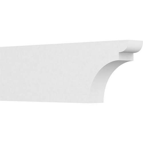 Ekena Millwork Standard Yorktown Rafter Tail - Primed Polyurethane - RFTP03X08X24YOR