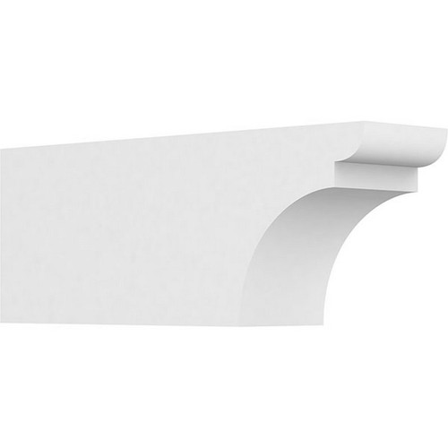 Ekena Millwork Standard Yorktown Rafter Tail - Primed Polyurethane - RFTP04X06X16YOR