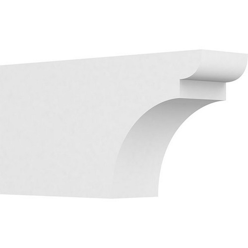 Ekena Millwork Standard Yorktown Rafter Tail - Primed Polyurethane - RFTP04X08X16YOR