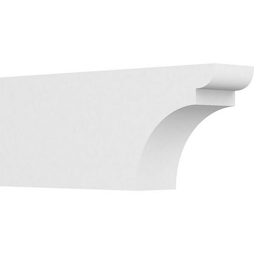 Ekena Millwork Standard Yorktown Rafter Tail - Primed Polyurethane - RFTP04X08X20YOR