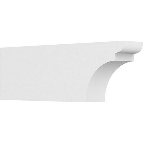 Ekena Millwork Standard Yorktown Rafter Tail - Primed Polyurethane - RFTP04X08X24YOR
