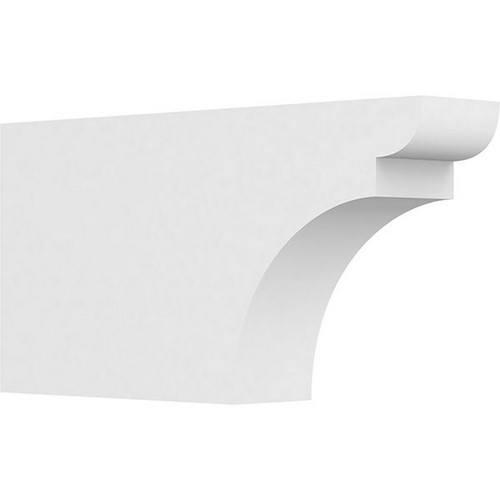 Ekena Millwork Standard Yorktown Rafter Tail - Primed Polyurethane - RFTP04X10X20YOR