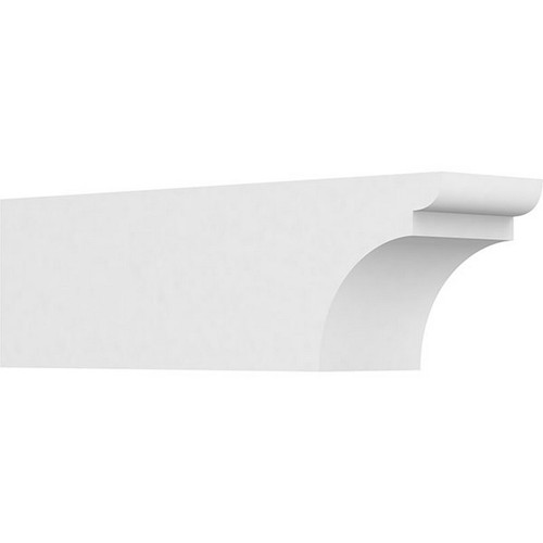 Ekena Millwork Standard Yorktown Rafter Tail - Primed Polyurethane - RFTP05X06X20YOR