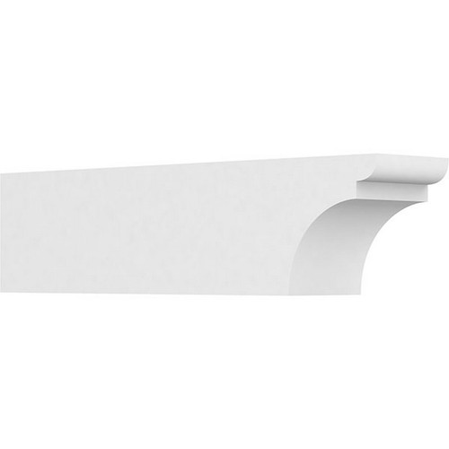 Ekena Millwork Standard Yorktown Rafter Tail - Primed Polyurethane - RFTP05X06X24YOR