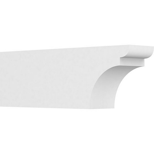 Ekena Millwork Standard Yorktown Rafter Tail - Primed Polyurethane - RFTP05X08X24YOR