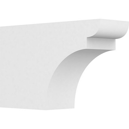 Ekena Millwork Standard Yorktown Rafter Tail - Primed Polyurethane - RFTP05X10X16YOR