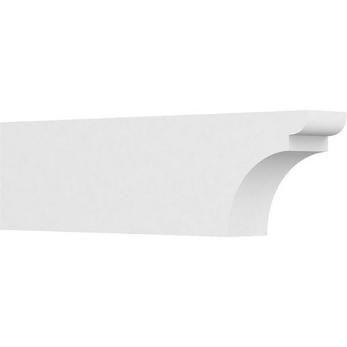 Ekena Millwork Standard Yorktown Rafter Tail - Primed Polyurethane - RFTP05X10X36YOR