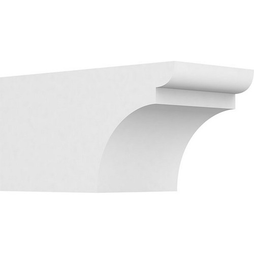 Ekena Millwork Standard Yorktown Rafter Tail - Primed Polyurethane - RFTP06X06X12YOR