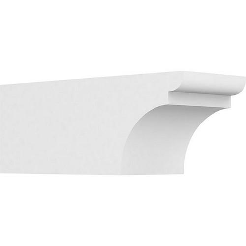 Ekena Millwork Standard Yorktown Rafter Tail - Primed Polyurethane - RFTP06X06X16YOR