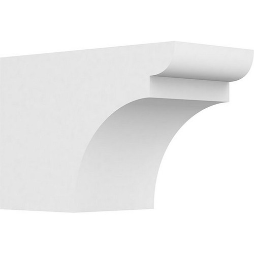 Ekena Millwork Standard Yorktown Rafter Tail - Primed Polyurethane - RFTP06X08X12YOR