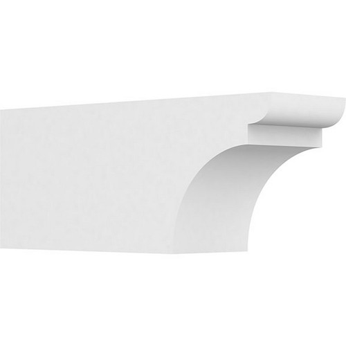 Ekena Millwork Standard Yorktown Rafter Tail - Primed Polyurethane - RFTP06X08X20YOR
