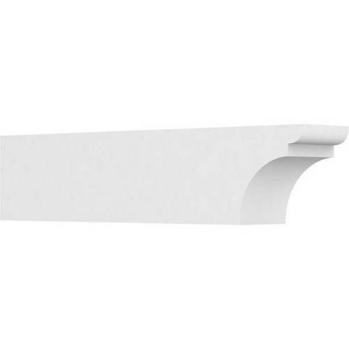 Ekena Millwork Standard Yorktown Rafter Tail - Primed Polyurethane - RFTP06X08X36YOR