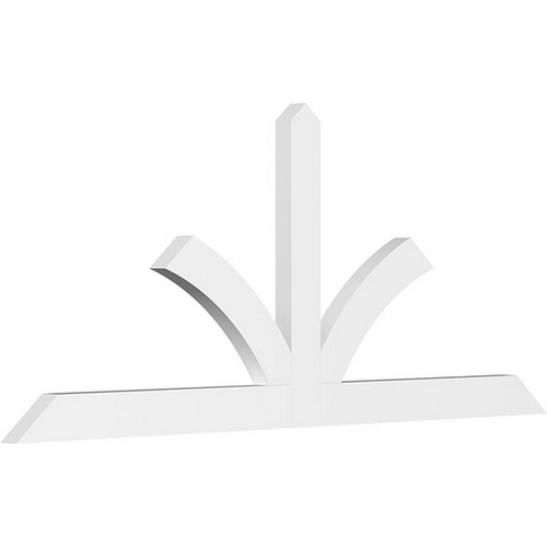 Ekena Millwork Pitched Gable Bracket - Primed Polyurethane - GBP036X15X0404RIC00