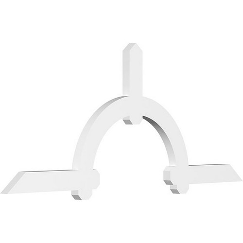 Ekena Millwork Pitched Gable Bracket - Primed Polyurethane - GBP048X18X0204ERI00