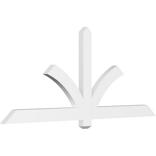 Ekena Millwork Pitched Gable Bracket - Primed Polyurethane - GBP060X30X0206RED00