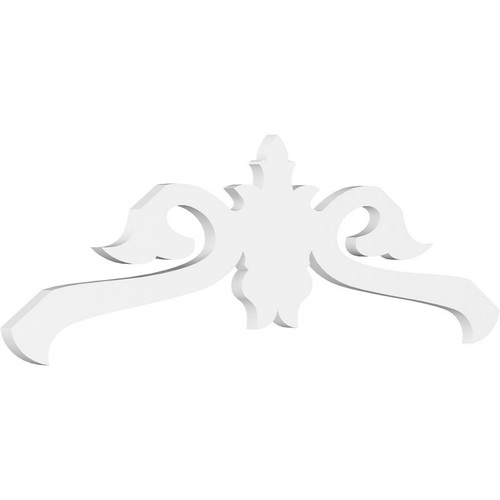 Ekena Millwork Pitch Amber Gable Pediment - Primed Polyurethane - GPP060X010X100FLO