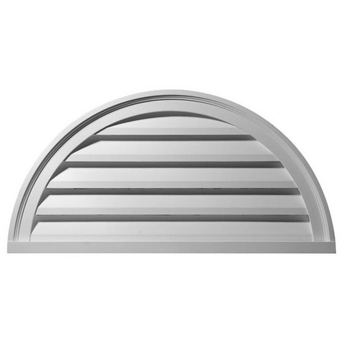 Ekena Millwork Gable Vent - Primed Polyurethane - GVHR40F