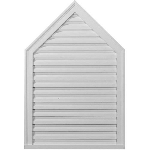 Ekena Millwork Gable Vent - Primed Polyurethane - GVPE24X30F