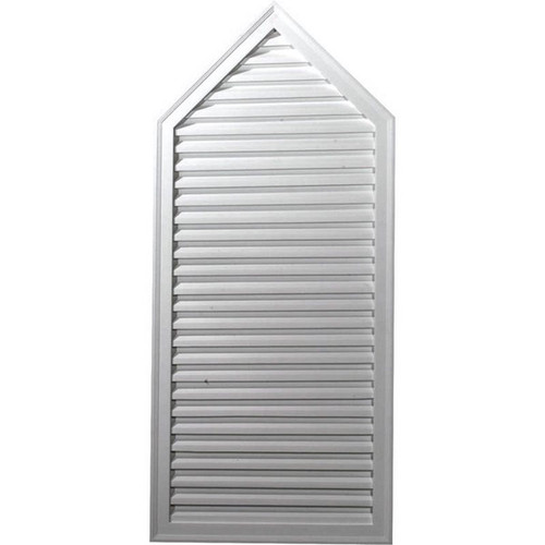 Ekena Millwork Gable Vent - Primed Polyurethane - GVPE24X54D