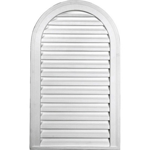 Ekena Millwork Gable Vent - Primed Polyurethane - GVCA18X28D
