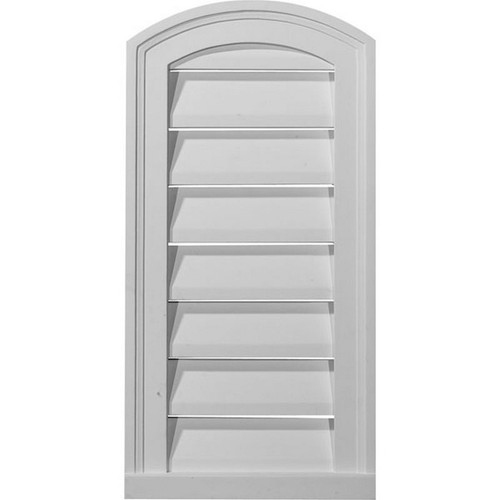 Ekena Millwork Gable Vent - Primed Polyurethane - GVEY18X22F