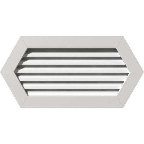 Ekena Millwork Gable Vent - Primed Polyurethane - GVPHP12X1601FUN