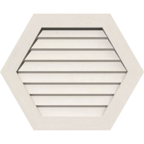 Ekena Millwork Gable Vent - Primed Polyurethane - GVPHP24X1201DUN