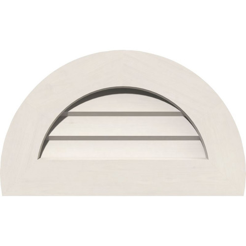 Ekena Millwork Gable Vent - Primed Polyurethane - GVPHR12X0601DUN