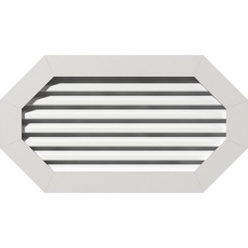 Ekena Millwork Gable Vent - Primed Polyurethane - GVPOH16X1201FUN