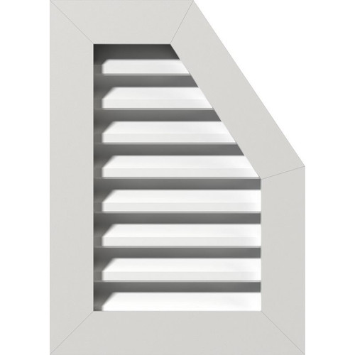 Ekena Millwork Gable Vent - Primed Polyurethane - GVPOR18X1601FUN