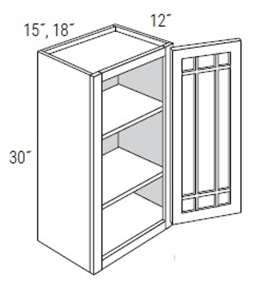 JSI Cabinetry Dover Kitchen Cabinet - PGW1530-KD