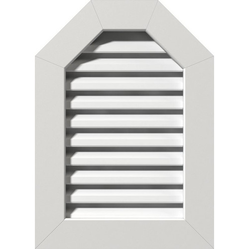 Ekena Millwork Gable Vent - Primed Polyurethane - GVPOT30X1801FUN