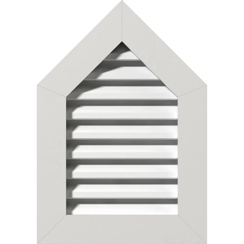 Ekena Millwork Gable Vent - Primed Polyurethane - GVPPE16X3401FUN-13