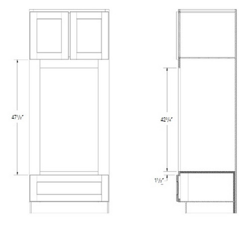 JSI Cabinetry Dover Kitchen Cabinet - COC3384-KD